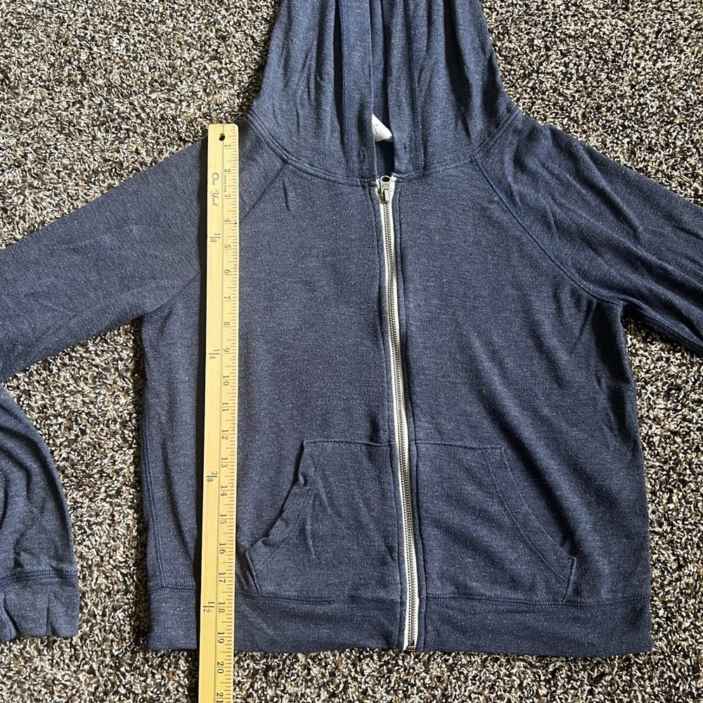 Abercrombie & Fitch Navy Blue Zip-Up Hoodie - Picture 5 of 7